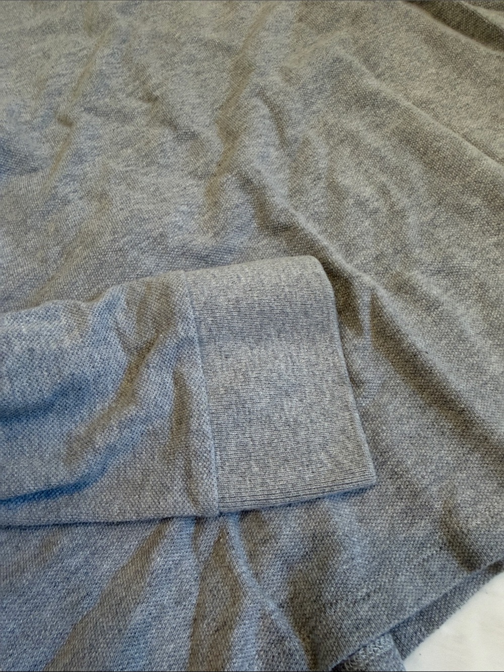 Burberry Grey Long Sleeve Polo with Black Contrast Collar, cotton - Picture 5 of 7